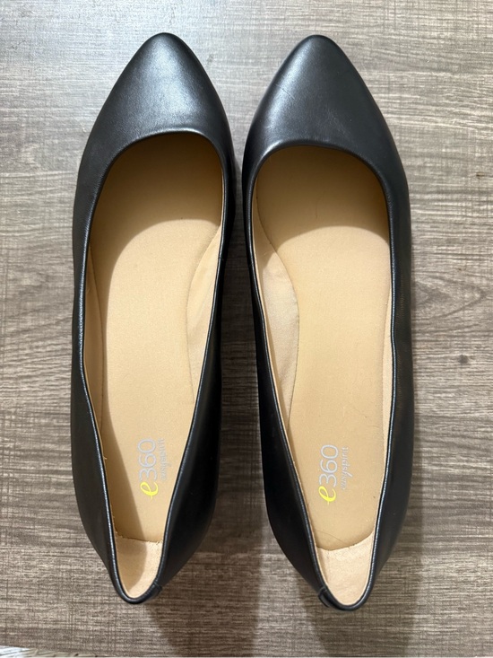 Easy Spirit Shoes - 11 Wide Easy Spirit e360 Black Pointed Toe Flats with 1.5” wedge
